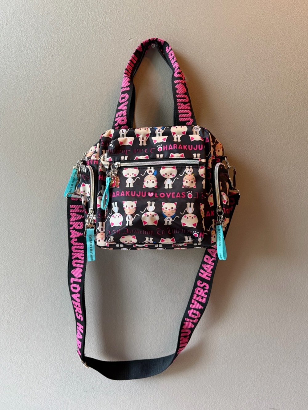 Vintage Harajuku Lovers Fatal Attraction to Cuteness Cat Bag